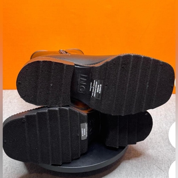 INC rubber boots, sz 9, black, 2 and 3/4" block heel, half calf!​ - Picture 12 of 13